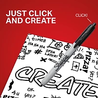 Sharpie® Fine Point Black Retractable Permanent Markers, 2ct.