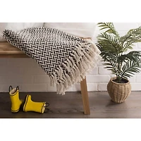 DII® Black Zig-Zag Throw