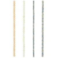 Pastel Pink & Purple Faceted Glass Rondelle Beads by Bead Landing™