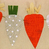 18'' x 10'' String of Carrots Easter Pillow