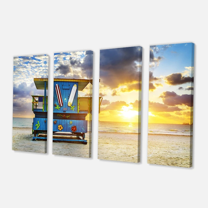 Designart - Miami South Beach Sunrise