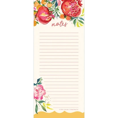 JAM Paper Pomegranate Bloom Magnetic Shopping List Pads, 2ct.