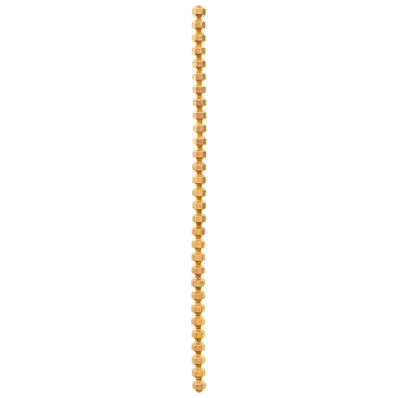 12 Pack: Gold Metal Rondelle Beads, 6mm by Bead Landing™