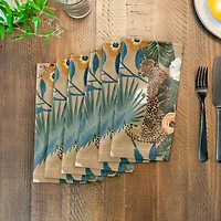 Tropical Cheetah Cotton Twill Dinner Napkin