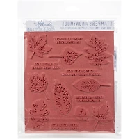 Stampers Anonymous Tim Holtz® Nature's Wonder Cling Stamps