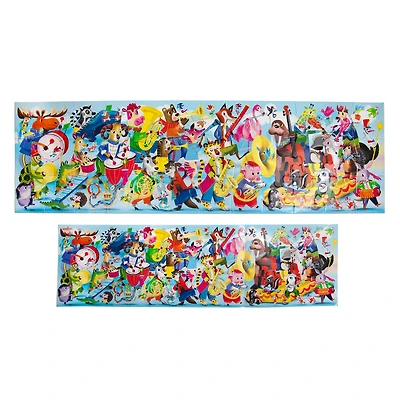 eeBoo Musical Parade 36 Piece Very Long Puzzle with Poster