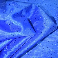 Feldman Blue Dot Organza