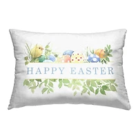 Stupell Industries Floral Happy Easter Outdoor Printed Pillow