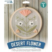 Leisure Arts® 6" Desert Flower Embroidery Kit