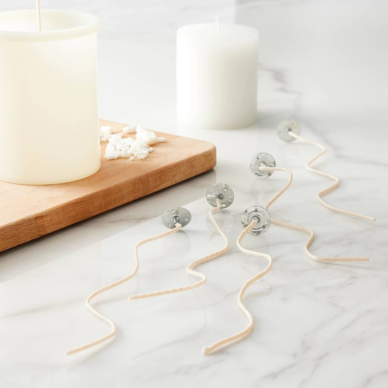 12 Packs: 6 ct. (72 total) Medium Wicks with Clips by Make Market®