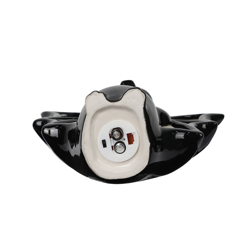 8" Black Bat LED Ceramic Tabletop Décor by Ashland®