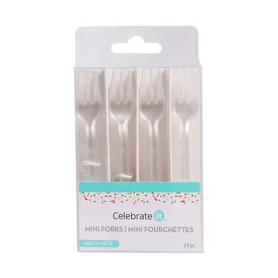 Clear Mini Forks, 24ct. by Celebrate It™