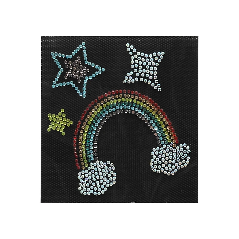 Rhinestone Rainbow Iron On Patch Set by Make Market®