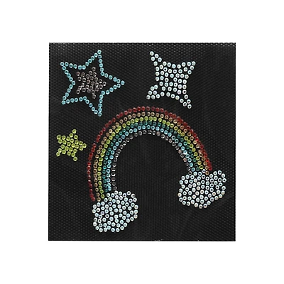 Rhinestone Rainbow Iron On Patch Set by Make Market®