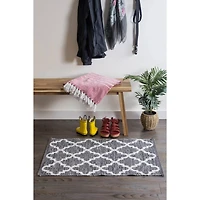 DII® Gray Lattice Hand-Loomed Rug, 4ft. x 6ft.