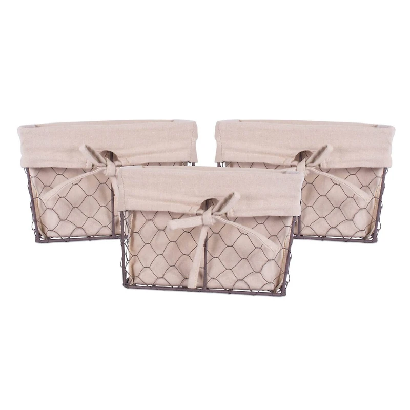 DII® Small Chicken Wire Baskets, 3ct.
