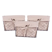 DII® Small Chicken Wire Baskets, 3ct.
