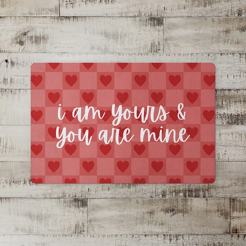 I Am Yours & You Are Mine Floor Mat