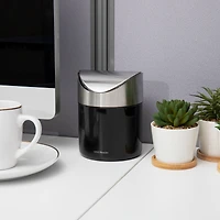 Mind Reader 0.4gal. Black Mini Countertop Trash Can, 2ct.