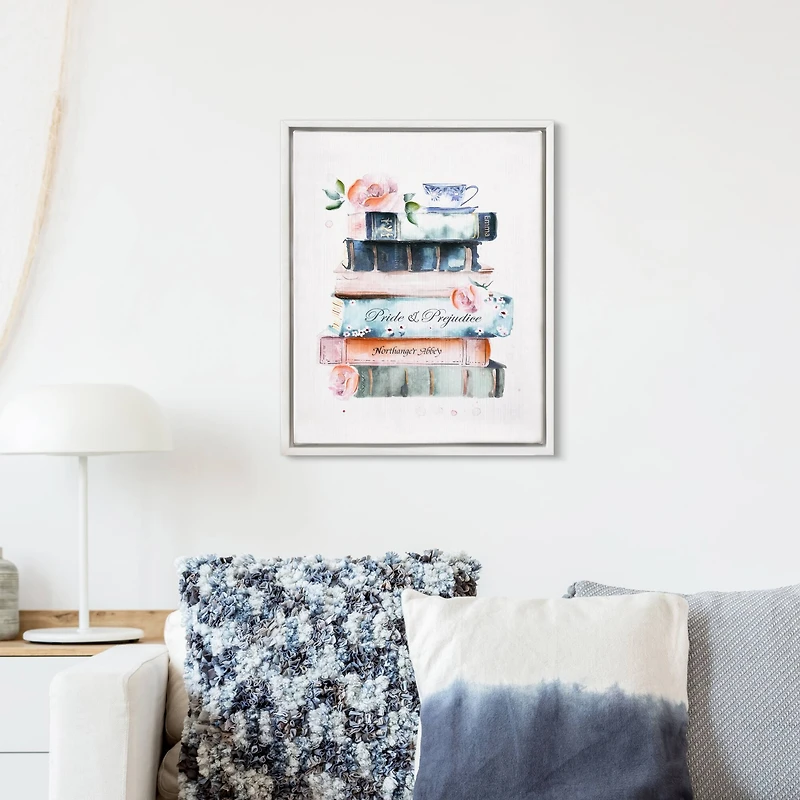 12" x 15" Classic Romantic Literature Wall Art in White Frame by Ashland®