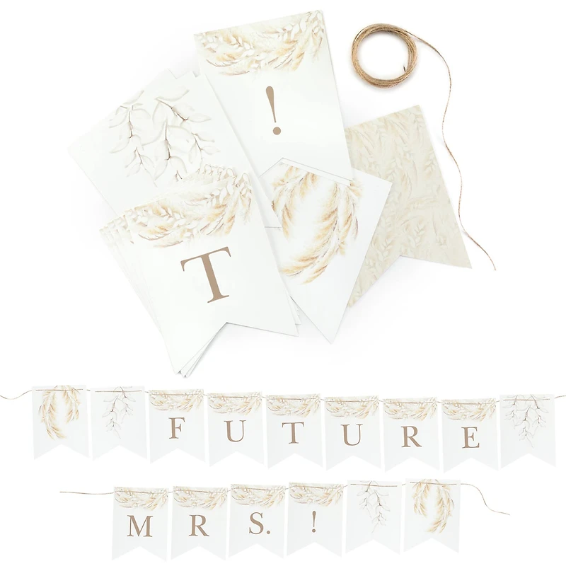 Hortense B. Hewitt Co. Dried Floral Bridal Shower Banner
