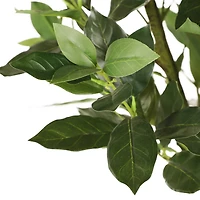 6ft. Artificial Lemon Tree in White Decorative Pot