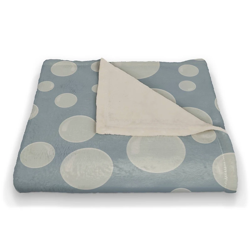 Bubbles All Over Coral Fleece Blanket