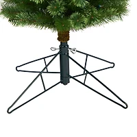 8ft. Pre-Lit Green Pine Artificial Christmas Tree, Clear LED Lights