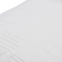 Hello Honey® White Square Modern Geometric Quilted Pillow Cover