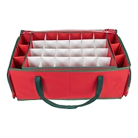 24" Red Christmas Ornament Storage Bag