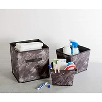 DII® Medium Black Trapezoid Laundry Bin Set, 3ct.