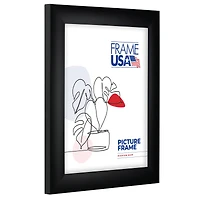 Frame USA Simply Poly Black Single Image Picture Frame