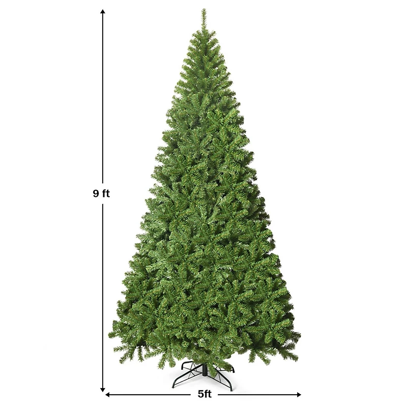 Costway 9ft. Unlit Premium Spruce Artificial Christmas Tree