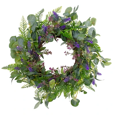 22" Lavender & Greenery Wreath