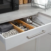 Simplify Large Bamboo Adjustable Drawer Dividers, 2ct.