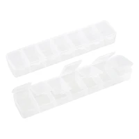 Clear 7-Compartment Jewelry Storage Boxes, 3ct. by Bead Landing™