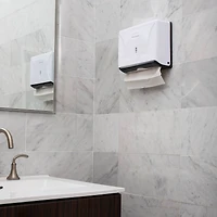 Mind Reader White Multi-Fold Paper Towel Dispenser