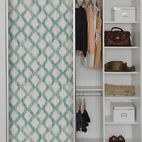 NuWallpaper Teal Floating Trellis Peel & Stick Wallpaper