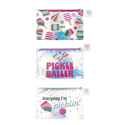 Assorted 5" x 7" Pickleball Iridescent Pouch, 1pc. by Fab Finds