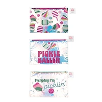 Assorted 5" x 7" Pickleball Iridescent Pouch, 1pc. by Fab Finds