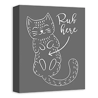 Cat Belly Rub Canvas Wall Art