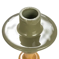 Hello Honey® 9" Enameled Decorative Metal Taper Candle Holder