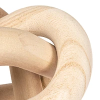 Hello Honey® 5.75" Rustic Pine Wood Chain Link Décor