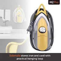 oliso M2Pro Butterscotch Mini Project Iron with Solemate™ Silicone Trivet