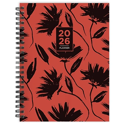 2026 Electric Red Medium Weekly Monthly Planner