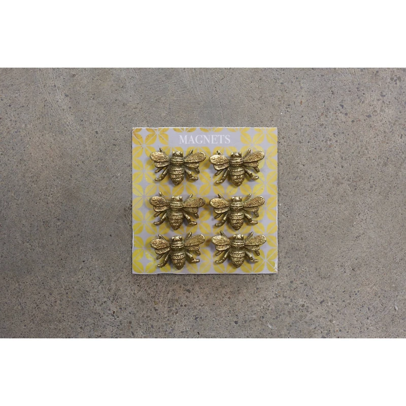 Hello Honey® Pewter Bee Magnets on a Card, 6ct.