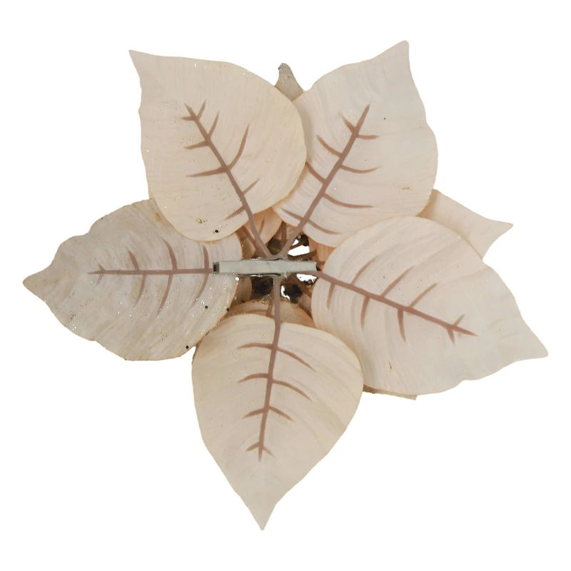 9.5" Poinsettia Clip Floral Accent by Ashland
