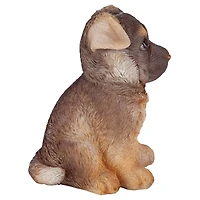 Design Toscano 6.5" German Shepherd Puppy Partner Collectible Dog Statue
