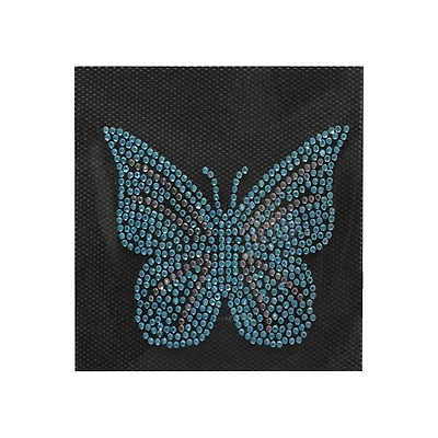 3" Rhinestone Butterfly Iron On Patch by Make Market®