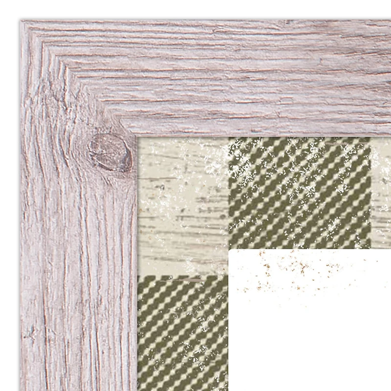 Buffalo Check Holiday Phrases Print in Western White Frame